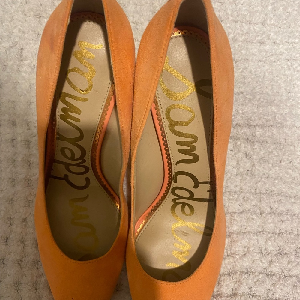 Sam Edelman Vibrant Orange Heels